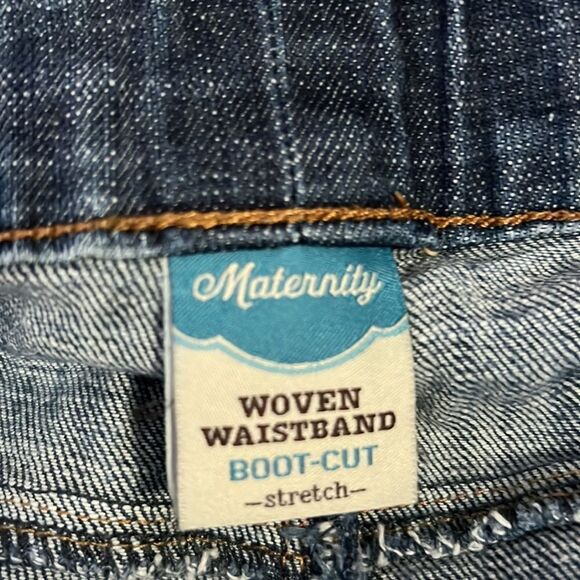 Old Navy Maternity woven Waistband boot, cut stretch, jeans size 6 long - Picture 13 of 14